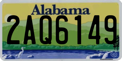 AL license plate 2AQ6149