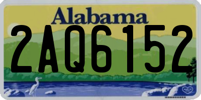 AL license plate 2AQ6152