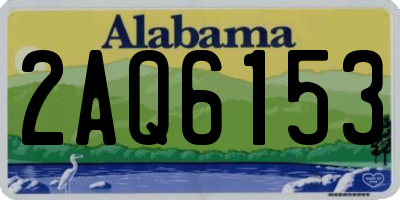 AL license plate 2AQ6153