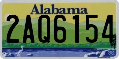 AL license plate 2AQ6154