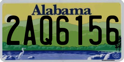 AL license plate 2AQ6156
