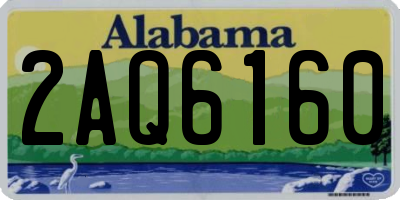 AL license plate 2AQ6160