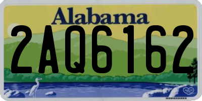 AL license plate 2AQ6162