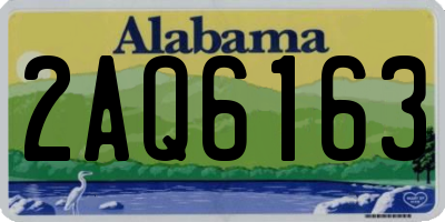 AL license plate 2AQ6163