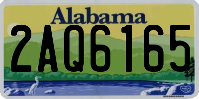 AL license plate 2AQ6165