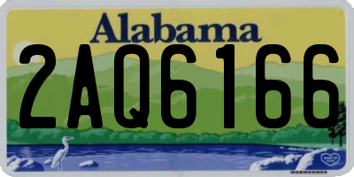 AL license plate 2AQ6166