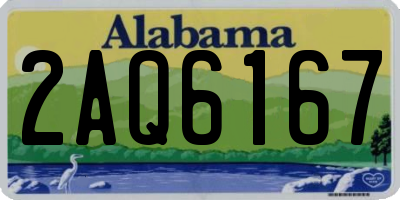 AL license plate 2AQ6167