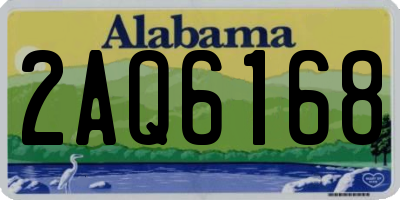 AL license plate 2AQ6168