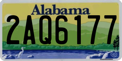 AL license plate 2AQ6177