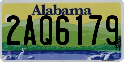 AL license plate 2AQ6179