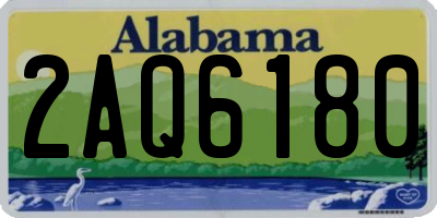 AL license plate 2AQ6180