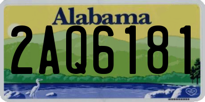 AL license plate 2AQ6181