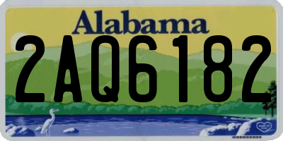 AL license plate 2AQ6182