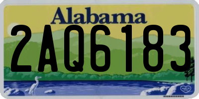 AL license plate 2AQ6183