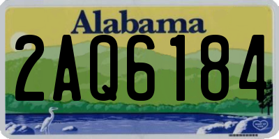 AL license plate 2AQ6184