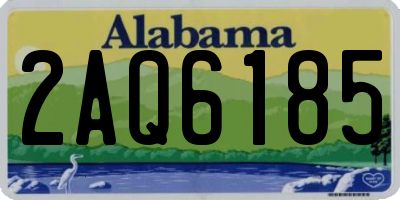 AL license plate 2AQ6185