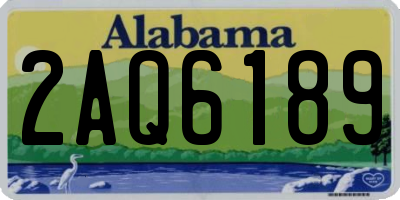 AL license plate 2AQ6189