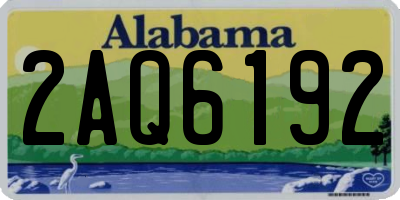 AL license plate 2AQ6192