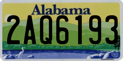 AL license plate 2AQ6193