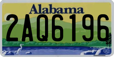 AL license plate 2AQ6196