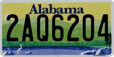 AL license plate 2AQ6204