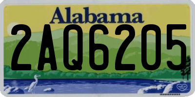 AL license plate 2AQ6205