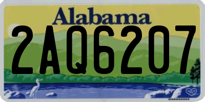 AL license plate 2AQ6207