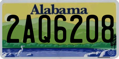 AL license plate 2AQ6208