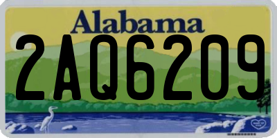 AL license plate 2AQ6209