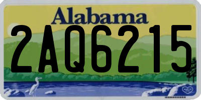 AL license plate 2AQ6215
