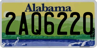 AL license plate 2AQ6220