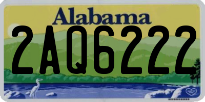 AL license plate 2AQ6222