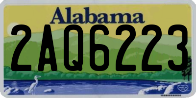 AL license plate 2AQ6223