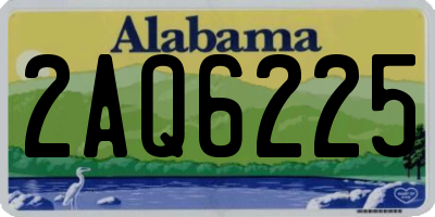 AL license plate 2AQ6225