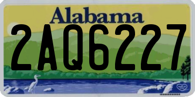 AL license plate 2AQ6227