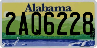 AL license plate 2AQ6228