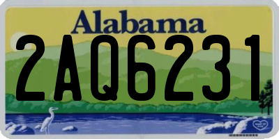 AL license plate 2AQ6231