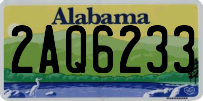 AL license plate 2AQ6233