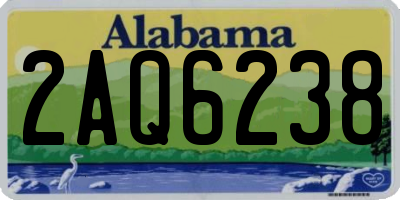AL license plate 2AQ6238