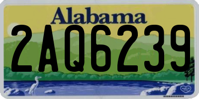 AL license plate 2AQ6239