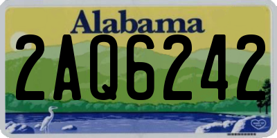 AL license plate 2AQ6242