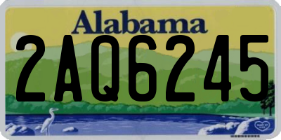 AL license plate 2AQ6245