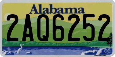 AL license plate 2AQ6252