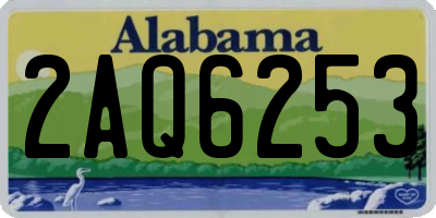 AL license plate 2AQ6253