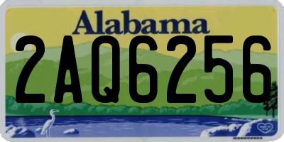 AL license plate 2AQ6256