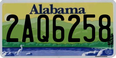 AL license plate 2AQ6258