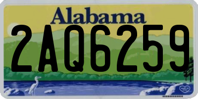 AL license plate 2AQ6259