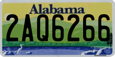 AL license plate 2AQ6266