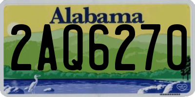 AL license plate 2AQ6270