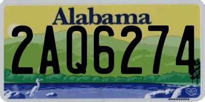 AL license plate 2AQ6274